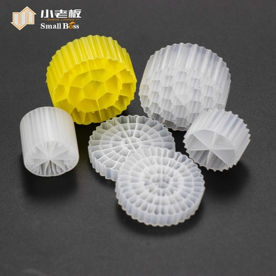 購入 PE38 移動ベッド バイオフィルム 原子炉 白 天然色 処女 HDPE 材料 Mbbr キャリア online manufacture