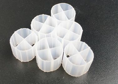購入 高効率の白色プラスチック素材 フィルターメディア 廃棄物水処理 mbbr ラスシステムのための大きな表面 online manufacture