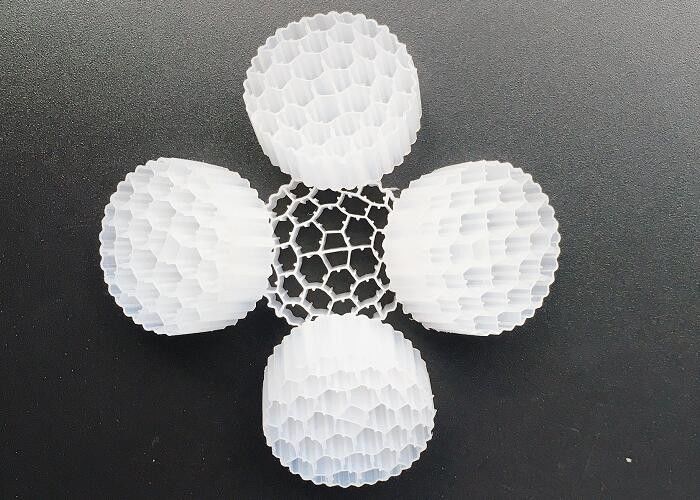 アクティブセルバイオチューブ MBBR プラスチックフィルターメディア 白色 800m2/M3