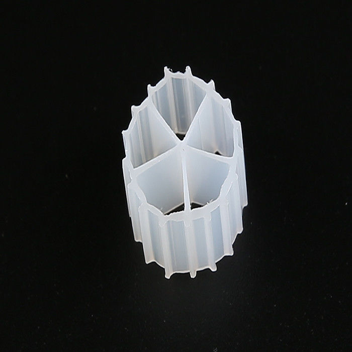 10*7mm MBBR フィルターメディア 純 HDPE 素材 白色 バイオメディア 水処理用