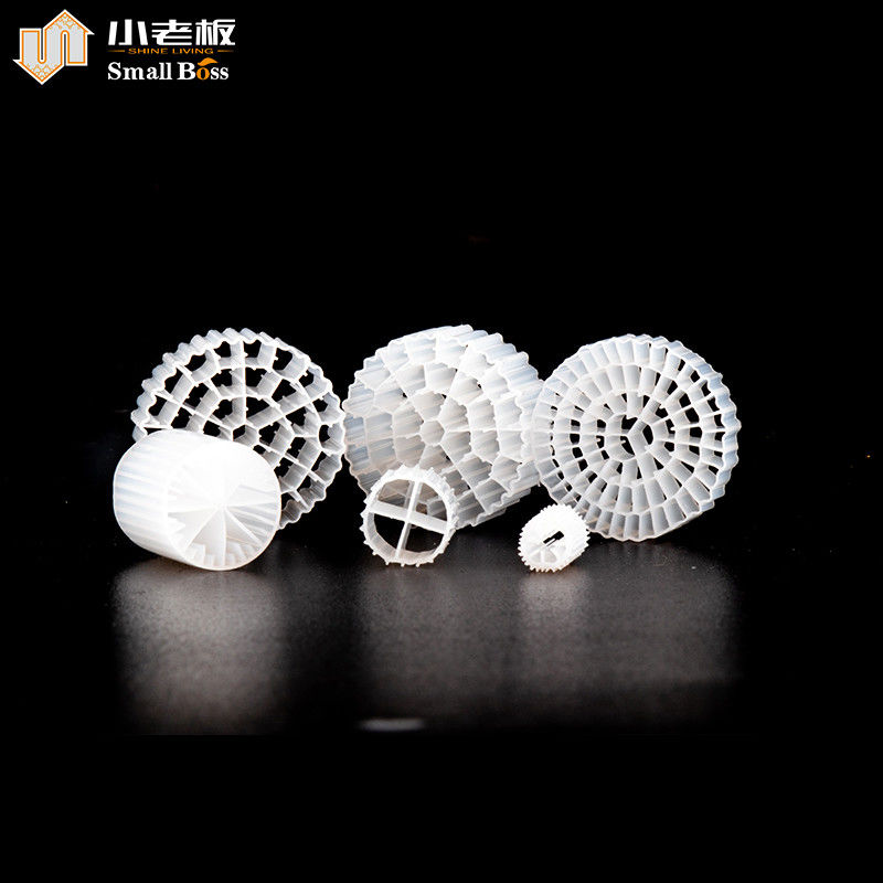 PE38 HDPE プラスチック Mbbr 水処理用バイオフィルターメディア