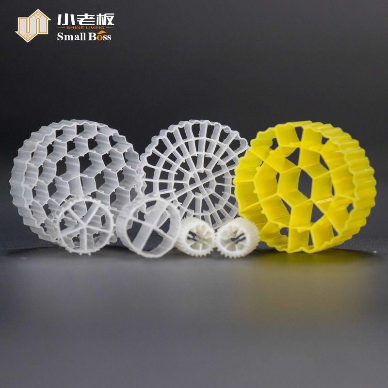 PE38 HDPE プラスチック Mbbr 水処理用バイオフィルターメディア