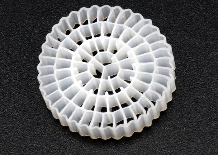 バイオフィルム 成長 急速 K1 マイクロフィルター メディア 25*10mm 色彩のある HDPE カルドネス