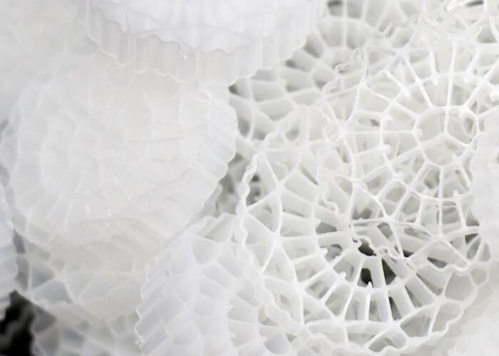 産業用水処理 バイオセルフィルターメディア 陸上型 MBBR 浮遊機