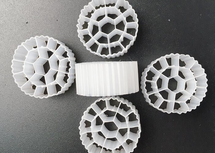 プラスチックK1&K3バイオボールフィルターメディア Hdpe 25*12mm ラス 白色バイオキャリア