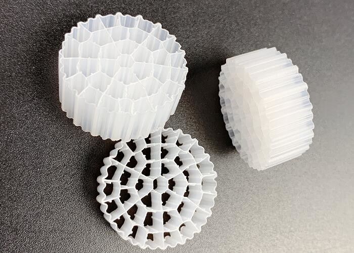 FDA セーフティ A/O テクノロジー MBBR プラスチックフィルターメディア ホワイトHdpe素材