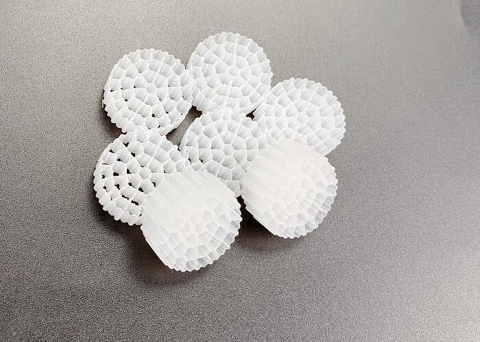 廃水フィルターメディア MBBR 移動ベッド バイオフィルムリアクター HDPE