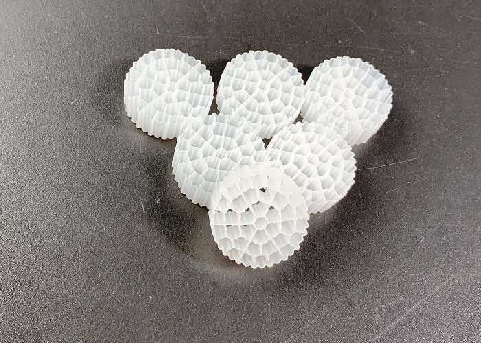 バイオチューブ バイオパイプ バイオボール バイオセル フィルター メディア 白色 HDPE 素材