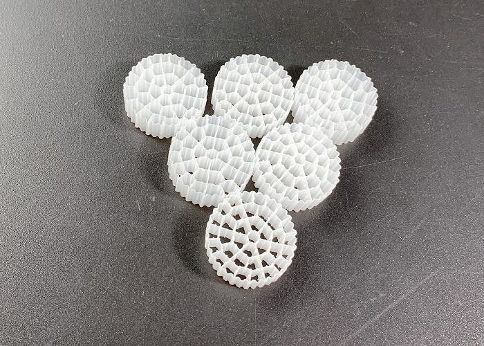 バイオチューブ バイオパイプ バイオボール バイオセル フィルター メディア 白色 HDPE 素材
