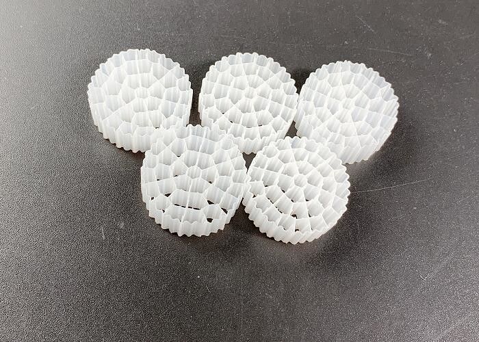 バイオチューブ バイオパイプ バイオボール バイオセル フィルター メディア 白色 HDPE 素材